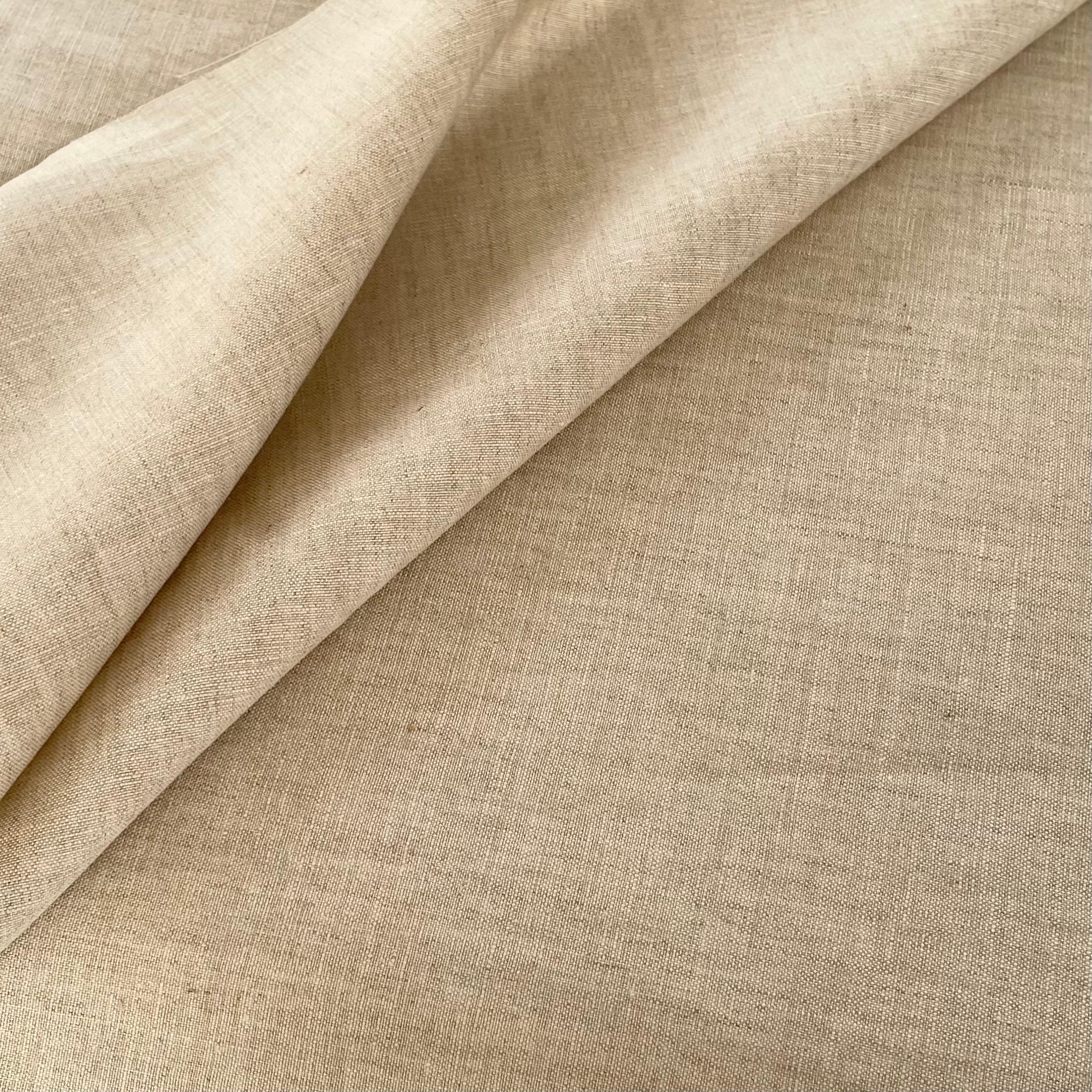 リネンのキレイ目・サイズフリーパンツ『キレイ目シルエット・ベージュ・ウエストゴム』 | 7枚目